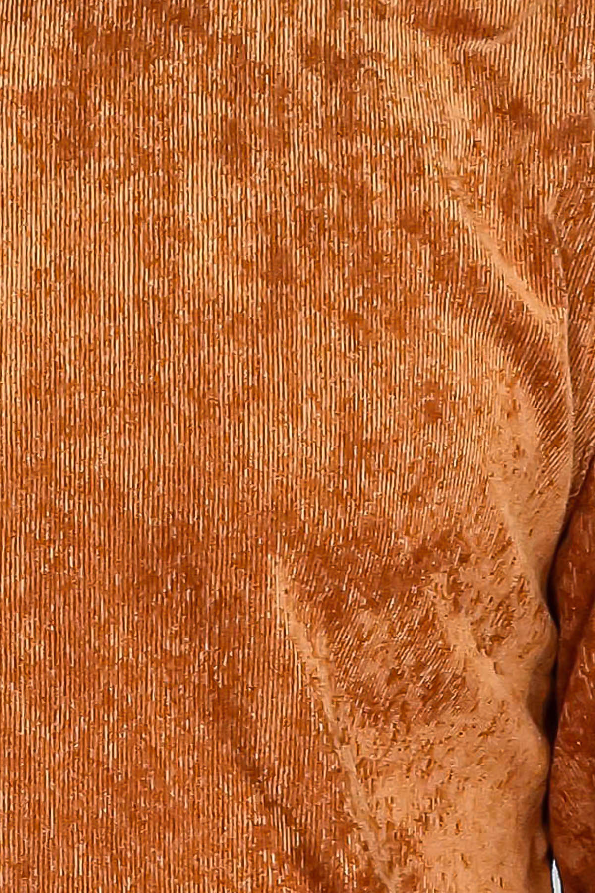 Brown Long Sleeves Velvet Men's Shirt - Wessi