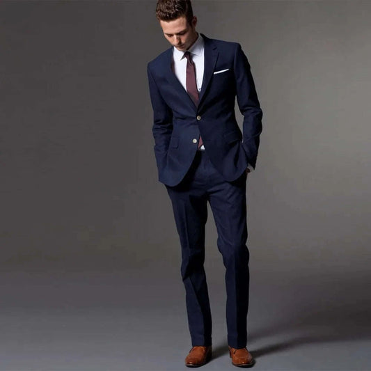 Tailored Men's Light Navy Blue Wedding Suit Koala Sydney 
