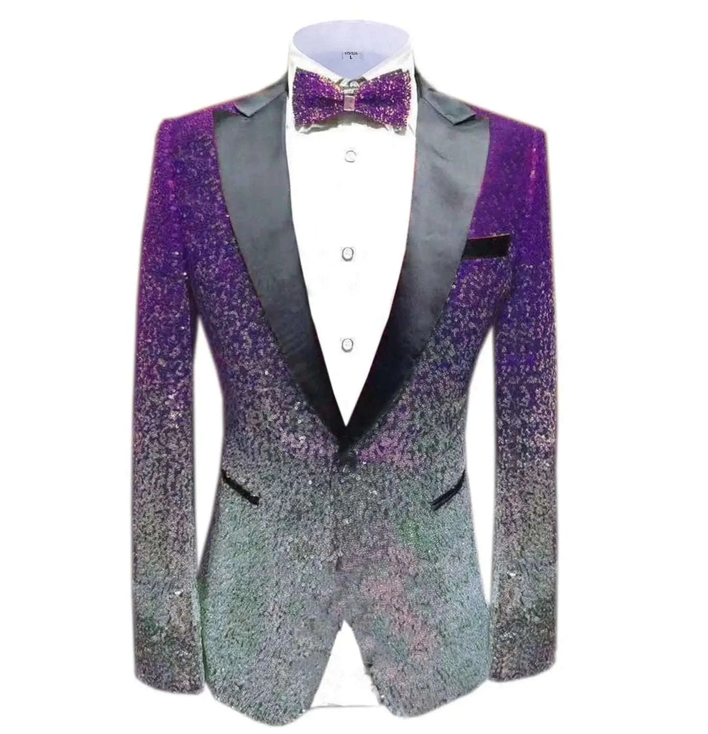 Shimmering Sequin Slim-Fit Tuxedo Blazer Koala Sydney 