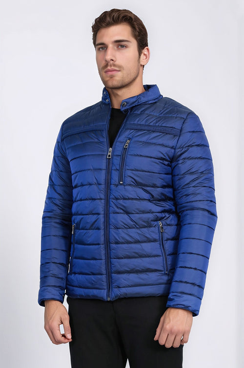 Sax Blue Down Men Coat - Wessi