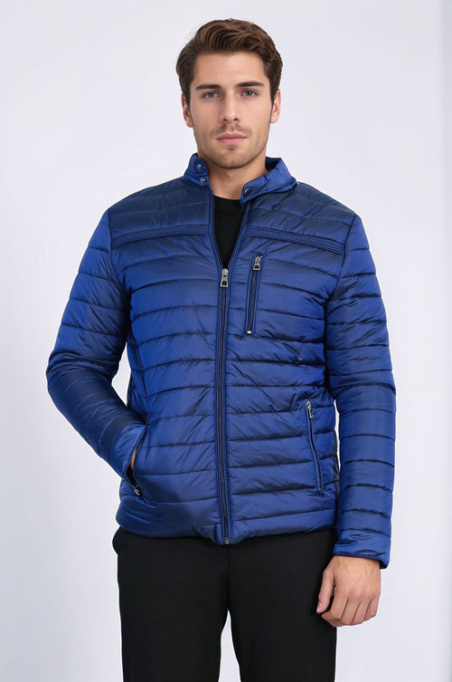 Sax Blue Down Men Coat - Wessi