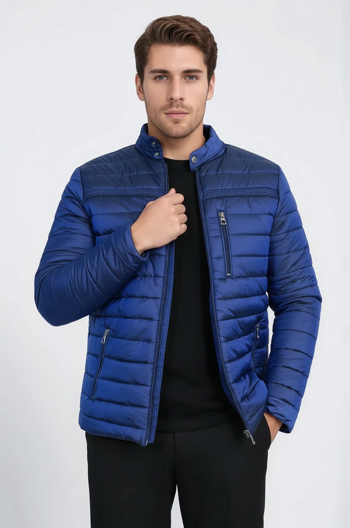 Sax Blue Down Men Coat - Wessi