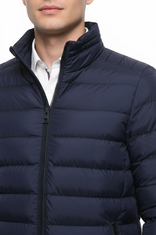 Navy Short Men Down Jacket | Wessi