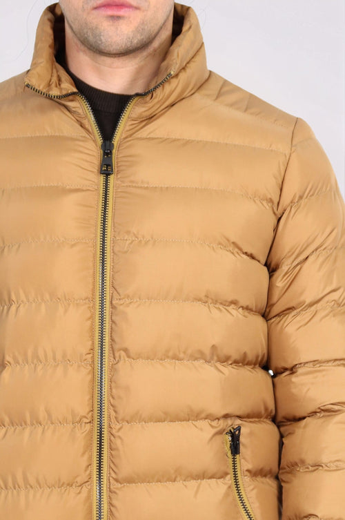 Camel Short Men Down Jacket - Wessi