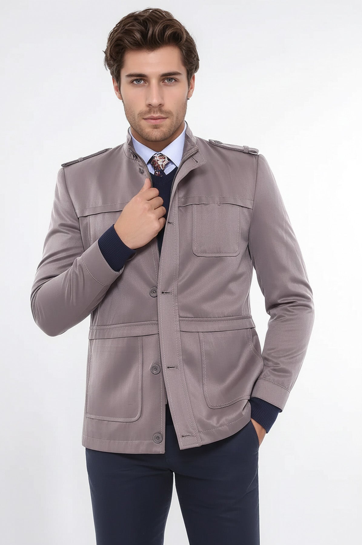 Men's Beige Trench Coat | Wessi