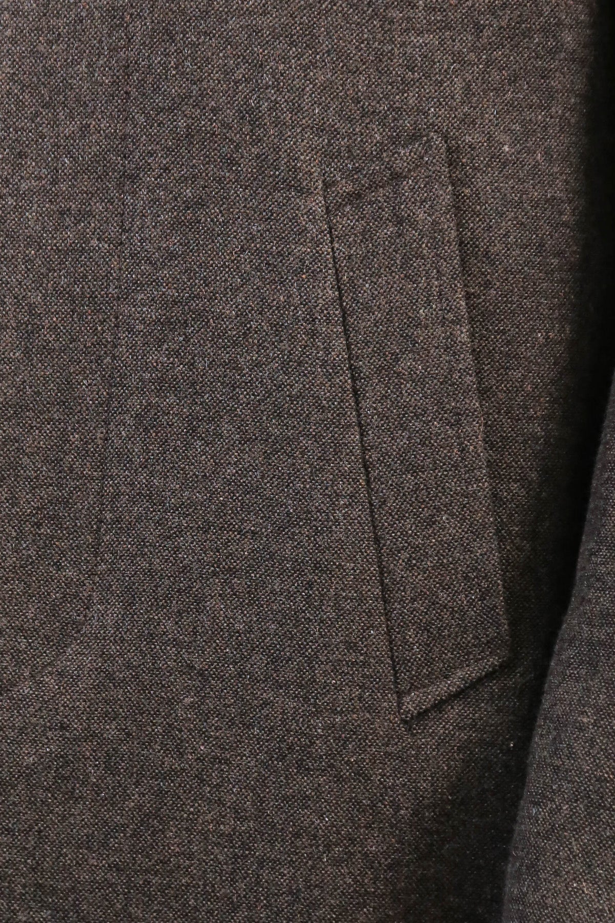 Mandarin Collar Brown Short Coat - Wessi