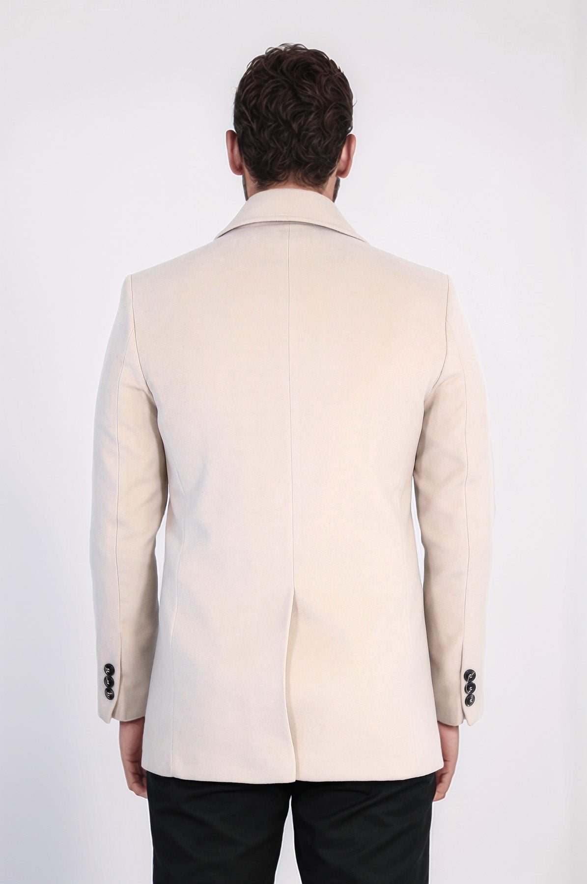 Double Breasted Cachet Cream Color Coat - Wessi