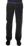 Slim Fit Straight Cut Washed Anthracite Men Trousers