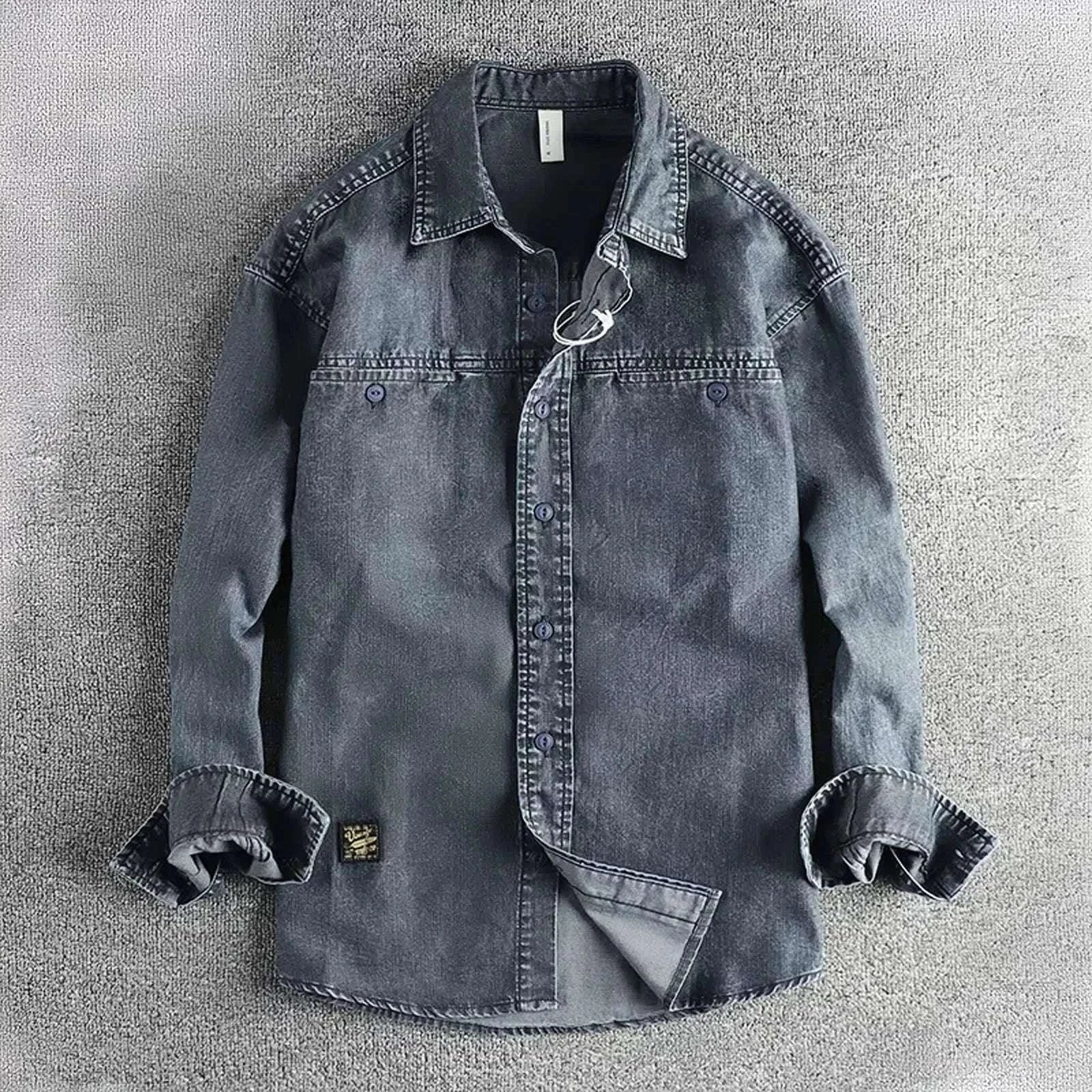 Vintage Heavy-Wash Denim Jacket for Men Koala Sydney 