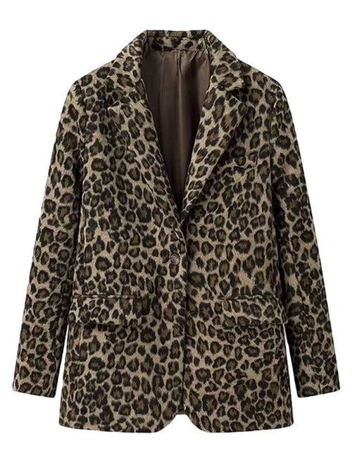 Men's Luxury Leopard Print Blazer Slim Fit Single-Breasted Koala Sydney 