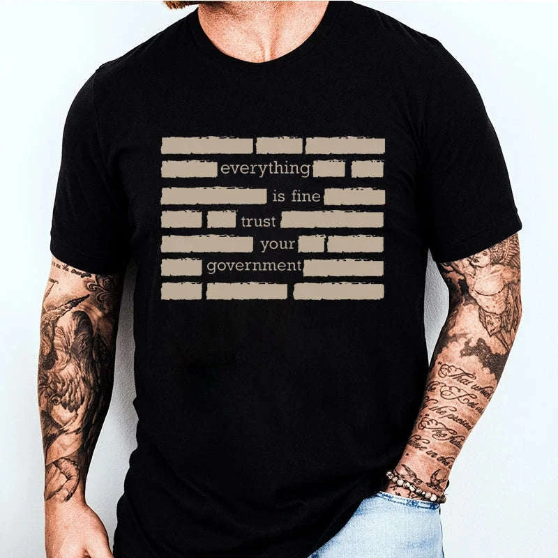 Men’s Summer “Everything Is Fine” Graphic T-Shirt Koala Sydney 