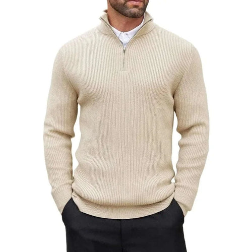 Quarter-Zip Mock Neck Dress Sweater Koala Sydney 