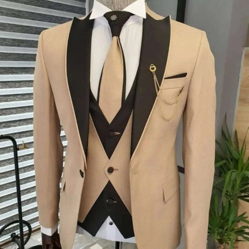 Men's Slim Fit 3-Piece Business Suit Set Koala Sydney 