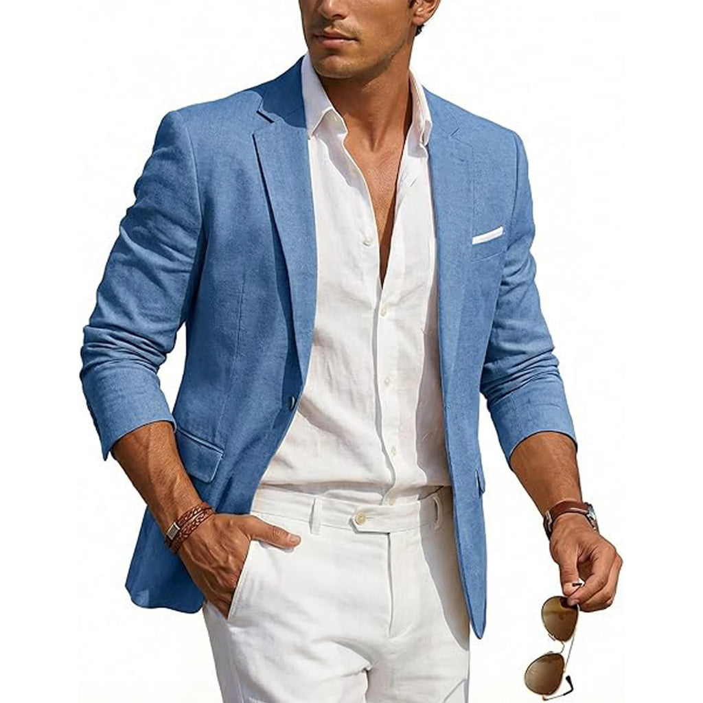 Men's Casual Linen Blazer
