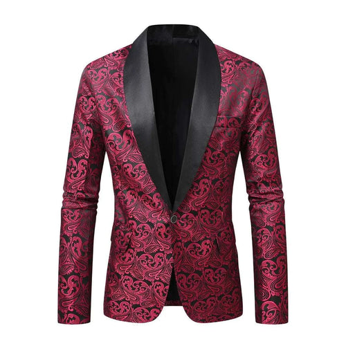 New Men's New Jacquard Blazer Wedding Banquet Performance Dress Jacket Blazer Koala Sydney 