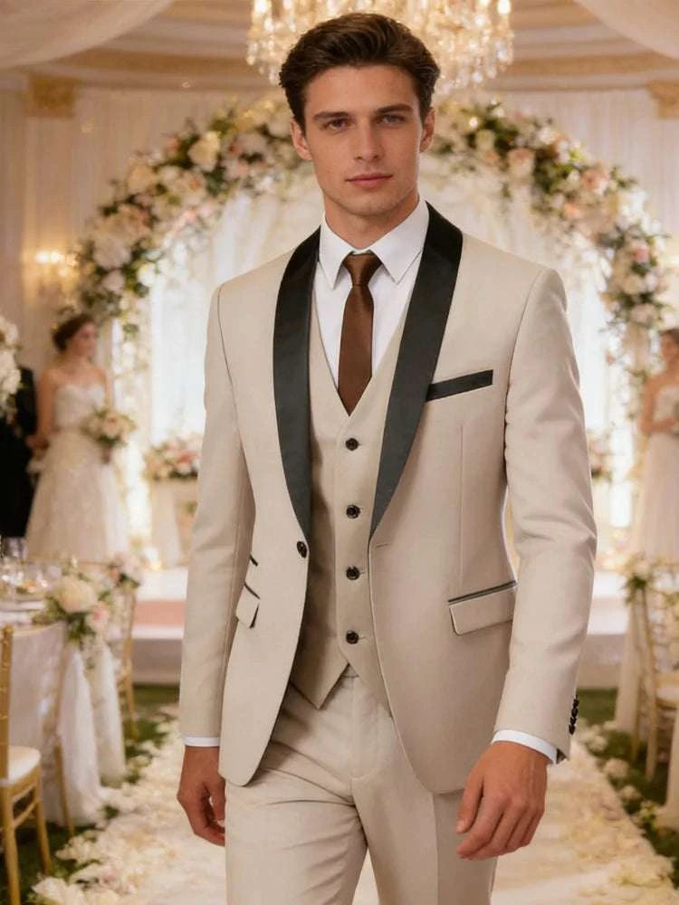 Men's 3-Piece Slim Fit Tuxedo Suit Set Koala Sydney 