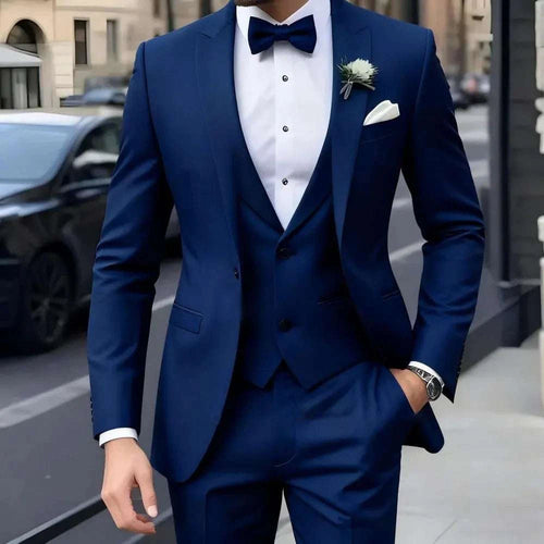 Men's 3-Piece Jacquard Business Casual Suit Set Koala Sydney 