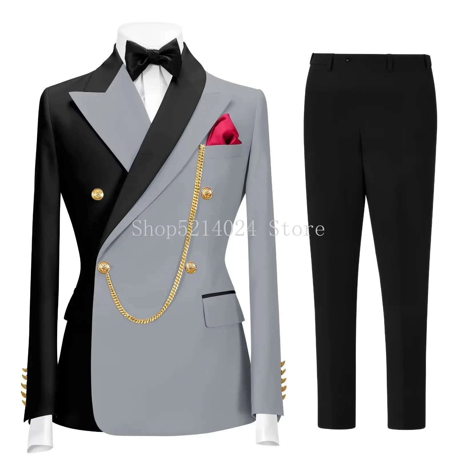 Men's Slim Fit 2-Piece Business & Formal Suit Koala Sydney 