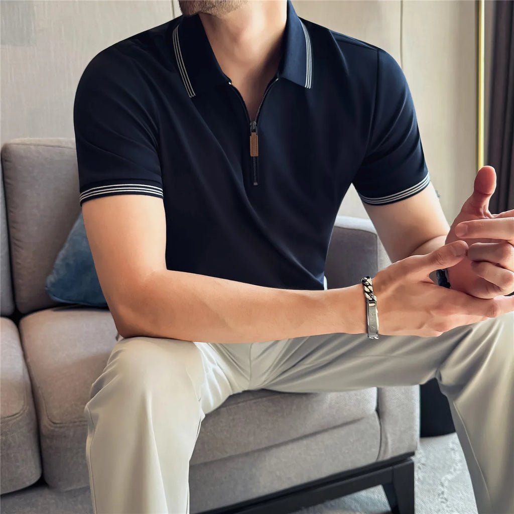 Summer Breathable Short Sleeve Polo Shirt