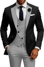 Men's 3-Piece Slim Fit Double Breasted Suit Koala Sydney 
