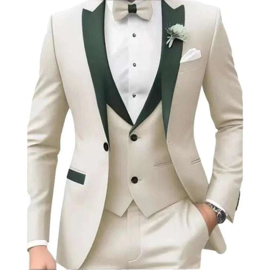 Men's 3-Piece Jacquard Business Casual Suit Set Koala Sydney 
