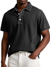 Vintage Men's Solid Polo Shirt Short Sleeve Casual Summer Retro Lapel T-Shirt Koala Sydney 