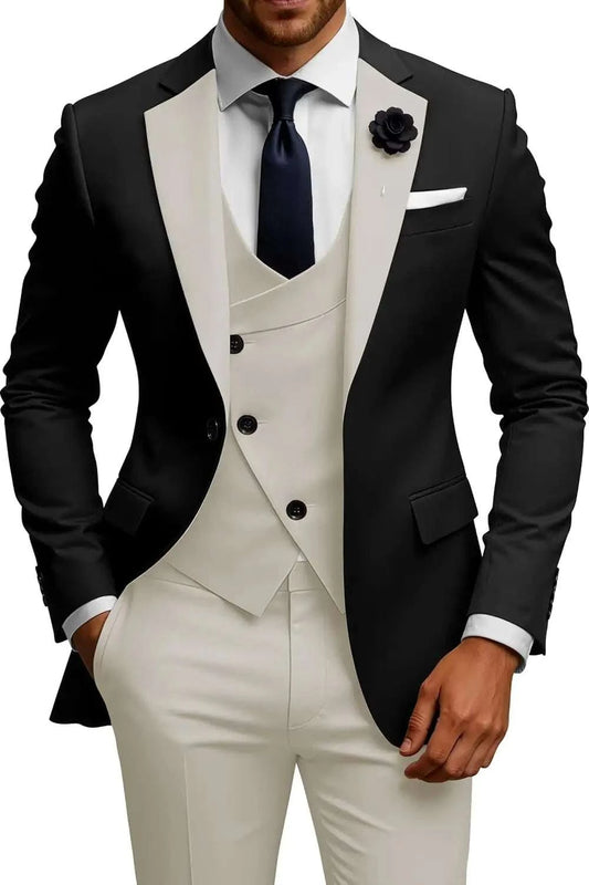 Men's 3-Piece Slim Fit Double Breasted Suit Koala Sydney 