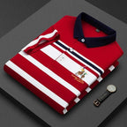 Summer Fashion Striped Polo Shirt Man Cotton Comfortable Business Casual Koala Sydney 