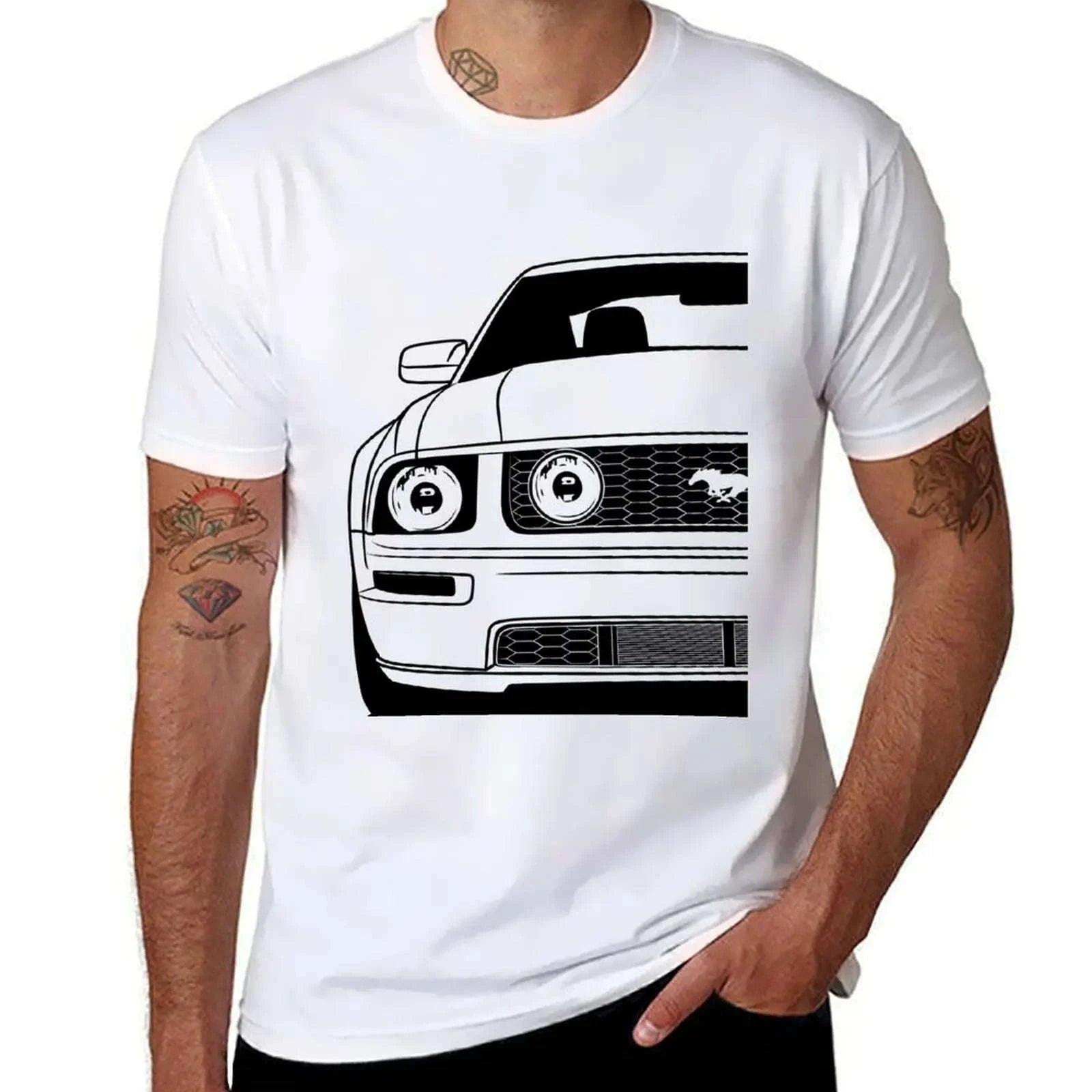 Ford Mustang Inspired Graphic Oversized T-Shirt Koala Sydney 