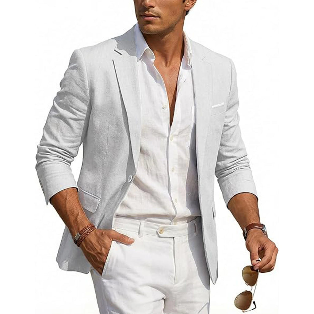 Men's Casual Linen Blazer