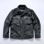 Men’s Trendy British Style Retro Lapel Leather Jacket Koala Sydney 