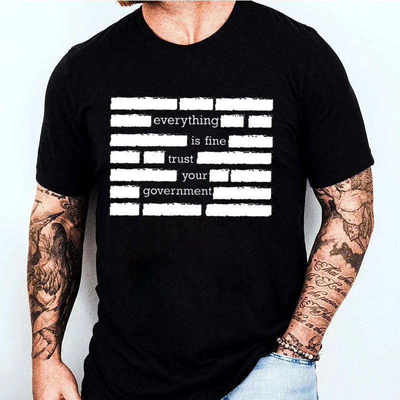 Men’s Summer “Everything Is Fine” Graphic T-Shirt Koala Sydney 