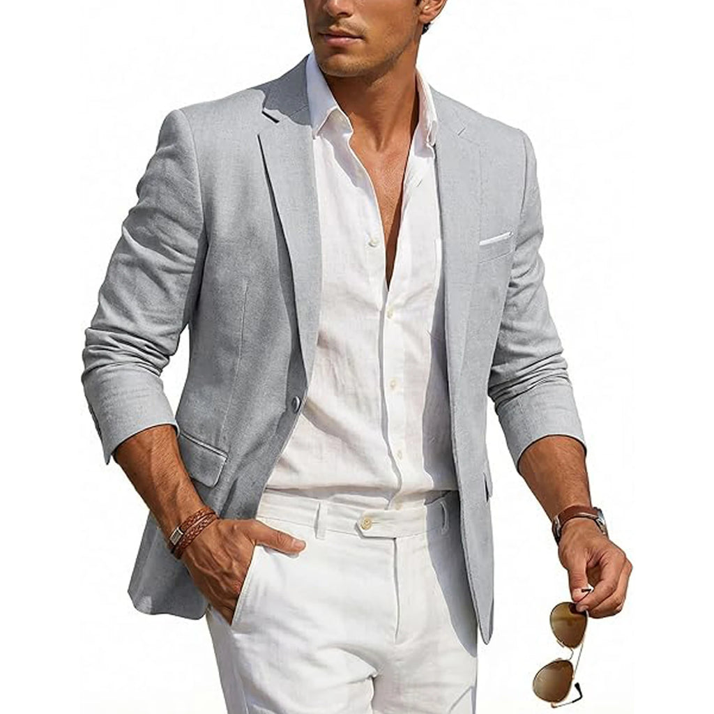 Men's Casual Linen Blazer