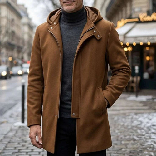 Men's Hooded Jacket Autumn Winter Zipper Long Coat Koala Sydney 