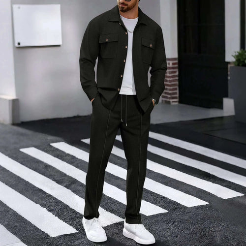Men's Casual Two-Piece Waffle Texture Suit Koala Sydney 