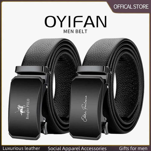 Leather Automatic Ratchet Belt