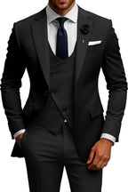 Men's 3-Piece Slim Fit Double Breasted Suit Koala Sydney 