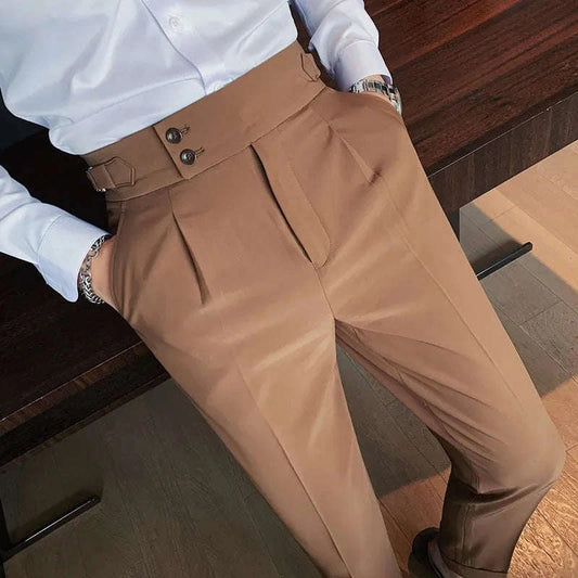 Men's British Style Slim Fit Formal Suit Pants Koala Sydney 