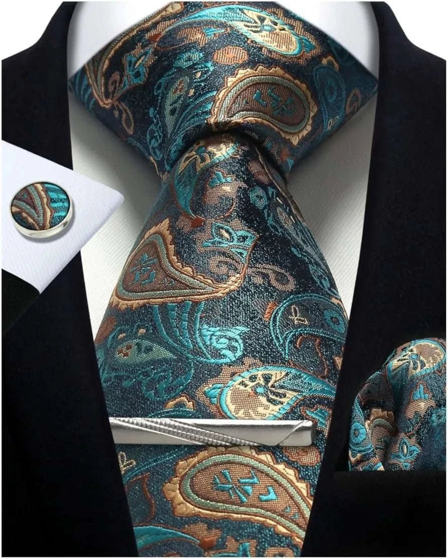 Silk Paisley Tie Gift Set
