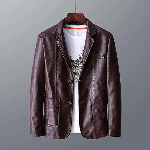 Leather Suit Men's Casual PU Leather Blazer Koala Sydney 