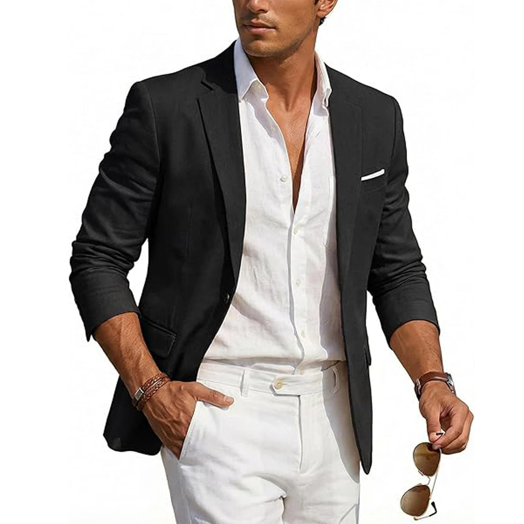 Men's Casual Linen Blazer