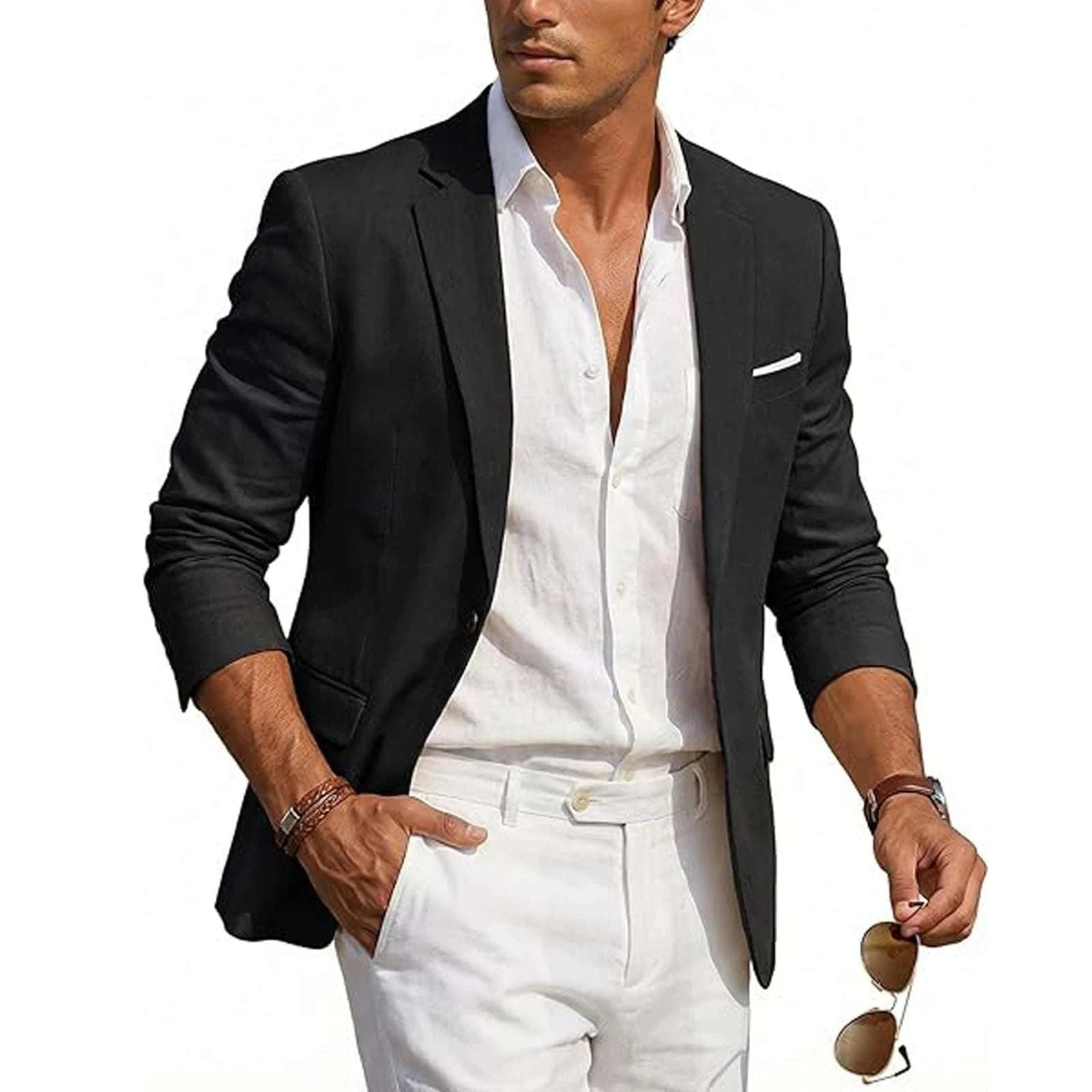 Men's Casual Linen Blazer Koala Sydney 