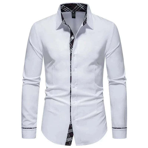 Men's Formal Slim Fit Long Sleeve Button-Up Shirt with Pocket Koala Sydney 
