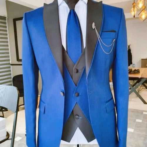 Men's Slim Fit 3-Piece Business Suit Set Koala Sydney 