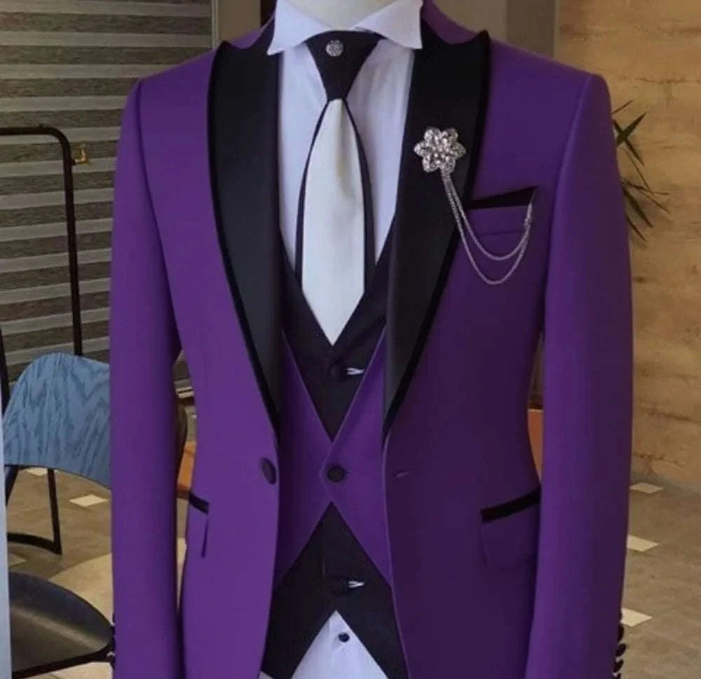 Men’s Slim-Fit Formal Suit Set – 3-Piece Koala Sydney 