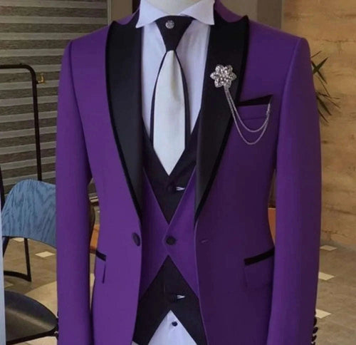 Men’s Slim-Fit Formal Suit Set – 3-Piece Koala Sydney 