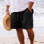 Men's Cotton Linen Beach Shorts