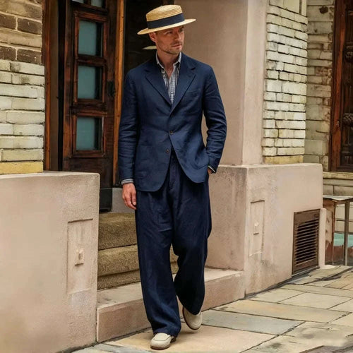Men's Luxury 2-Piece Linen Suit Set Koala Sydney 