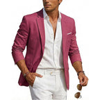 Men's Casual Linen Blazer