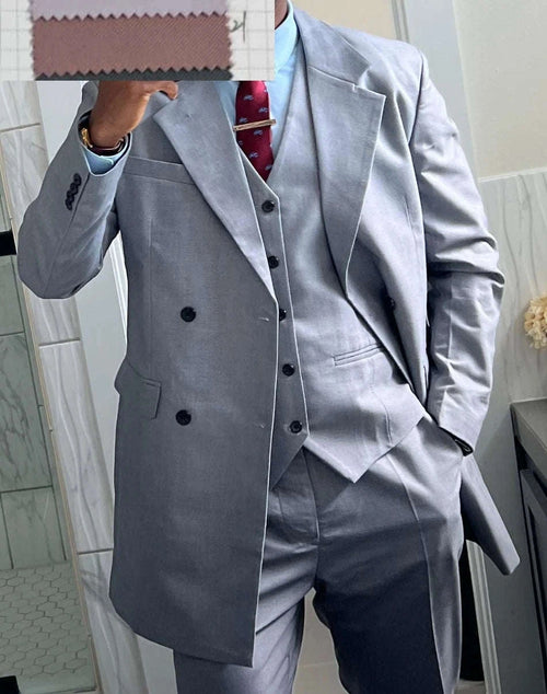 Men's Slim Fit 3-Piece Business Suit Set Koala Sydney 
